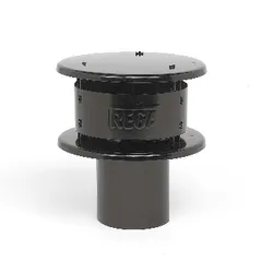 rookgasafvoerkap Ubbink Ubigas enkelwandig 100 aluminium